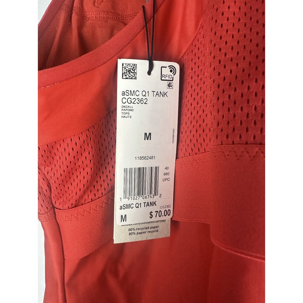 NWT Adidas x Stella McCartney Barricade Tennis Tank Dark Callistos Red Sz Medium - Picture 8 of 13
